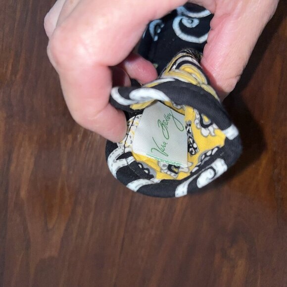 Vera Bradley 3 Piece Set Hipster Crossbody Purse glasses & ID case Yellow Bird - Picture 8 of 10